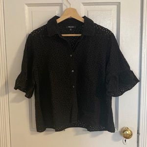 Madewell eyelet top size XL